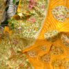 Mango Yellow Banarasi Bandhani Georgette Saree - Image 9