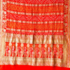 Orange Banarasi Georgette Rai Bandhani Saree - Image 10