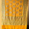 Mango Yellow Banarasi Bandhani Georgette Saree - Image 6