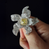 Topaz Bloom Brooch-Ring