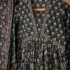 Blue Block print Flared Kurti - Image 2
